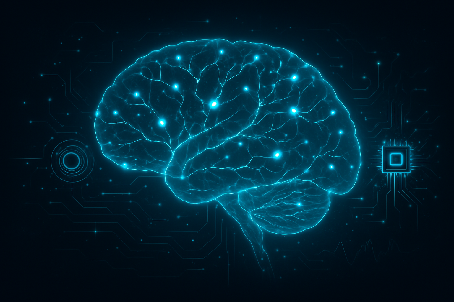 Abstract neural network illustration